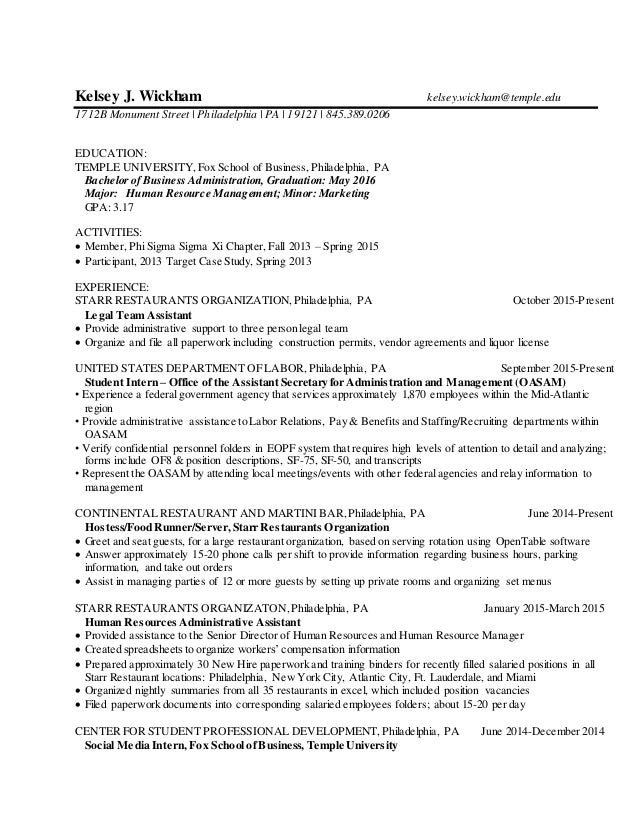 Wickham PostGrad Resume