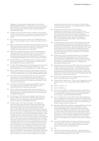 Fifty Shades of Tax Dodging • 121
Haßelmann, Lisa Paus, weiterer Abgeordneter und der Fraktion
BÜNDNIS 90/DIE GRÜNEN zur Aufarbeitung von Luxemburg-Leaks in
Deutschland, Bt.-Drs. Drucksache 18/3662. Published 19 December
2014. Accessed 6 August 2015: http://dip21.bundestag.de/dip21/
btd/18/036/1803662.pdf
542.	 European Commission. (2014). Statistics on APAs at the end of 2013:
http://ec.europa.eu/taxation_customs/resources/documents/taxation/
company_tax/transfer_pricing/forum/final_apa_statistics_2013_
en.pdf
543.	 Ibid. Smaller enterprises pay a reduced rate of €10,000 and there is
no fee “in case of hardship or specific interest of tax administration in
APA”.
544.	 MNE Tax. (2015). Germany and Netherlands to exchange information on
APAs and innovation box tax rulings, Published 16 July 2015. Accessed
10 September 2015: http://mnetax.com/germany-netherlands-
exchange-information-private-tax-rulings-9943
545.	 OECD. (2015). Implementing the latest international standards for
compiling foreign direct investment statistics – How multinational
enterprises channel investments through multiple countries.
Published February 2015. Accessed 9 September 2015: http://www.
oecd.org/daf/inv/How-MNEs-channel-investments.pdf, p.3 footnote 1
546.	 LowTax. (2015). Germany: Related information – Holding companies.
Accessed 9 September 2015: http://www.lowtax.net/information/
germany/germany-holding-companies.html
547.	 See PwC. (2015). Bedingungen für die Anwendung der Tonnage-Steuer.
Accessed 6 August 2015: http://www.pwc.de/de/transport-und-
logistik/bedingungen-fuer-die-anwendung-der-tonnage-steuer.jhtml,.
548.	 Reuters. (2015). Germany calls on EU to ban ‘patent box’ tax breaks.
Published 9 July 2013. Accessed 10 September 2015: http://uk.reuters.
com/article/2013/07/09/uk-europe-taxes-idUKBRE9680KY20130709
549.	 Government of the United Kingdom. (2014). Germany and UK agree
joint proposal for rules on preferential IP regimes. Published 11
November 2014. Accessed 10 September 2015: https://www.gov.uk/
government/news/germany-and-uk-agree-joint-proposal-for-rules-
on-preferential-ip-regimes
550.	 Alex Cobham. (2015). Will the patent box break BEPS?. Published
20 July 2015. Accessed 10 September 2015: http://uncounted.
org/2015/07/20/will-the-patent-box-break-beps/
551.	 Reuters. (2014). German industry lobby calls for ‘patent box’ tax
breaks. Published 15 September 2014. Accessed 10 September 2015:
http://www.reuters.com/article/2014/09/15/us-germany-patentbox-
idUSKBN0HA1M520140915
552.	 Ibid. & Reuters. (2014). Germany’s Schaeuble: Could consider tax
breaks for R&D firms. Published 17 September 2014. Accessed 11
September 2015: http://www.reuters.com/article/2014/09/17/us-
germany-schaeuble-g-idUSKBN0HC1IZ20140917
553.	 Eurodad research. See Figure 4 and Table 5. The analysis has
been conducted using a combination of data shared by ActionAid
International, Martin Hearson of the London School of Economics
and Political Science, from the International Bureau of Fiscal
Documentation (IBFD) Tax Research Platform (http://online.ibfd.org/
kbase/), and from the 15 European governments’ websites containing
their tax treaties (links to all these websites can be found here: http://
ec.europa.eu/taxation_customs/taxation/individuals/treaties_en.htm).
The data only covers treaties that entered into force in 1970 or later.
The data reflects the information that was available until 20 September
2015. In a few instances it was not possible to determine the relevant
information regarding the statutory withholding tax rates or the rates
contained in the treaties due to lack of publicly available information
or language barriers. In such cases the treaties were either omitted
from the calculation of the average rate reduction (as was the case
with a treaty between France and Malawi) or additional information
was sourced from the following two websites: http://www.treatypro.
com/ and http://www2.deloitte.com/content/dam/Deloitte/global/
Documents/Tax/dttl-tax-withholding-tax-rates-2015.pdf. The category
‘developing countries ‘ covers the countries that fall into the World
Bank’s categories of low-income, lower-middle income and upper-
middle income countries (which covers the span of GNI per capita
from $0 to $12,735. Please refer to: http://data.worldbank.org/about/
country-and-lending-groups).
554.	 Bundesministerium der Finanzen. (2014). Stand der
Doppelbesteuerungsabkommen und anderer Abkommen im
Steuerbereich sowie der Abkommensverhandlungen am 1. Januar
2014. Published 22 January 2014. Accessed 14 October 2014:
http://www.bundesfinanzministerium.de/Content/DE/Downloads/
BMF_Schreiben/Internationales_Steuerrecht/Allgemeine_
Informationen/2014-02-22-Stand-DBA-1-Januar-2014.pdf?__
blob=publicationFile&v=3
555.	 See Bundesministerium der Finanzen. (2014). Abkommen zwischen
der Bundesrepublik Deutschland und der Republik Costa Rica zur
Vermeidung der Doppelbesteuerung auf dem Gebiet der Steuern vom
Einkommen und vom Vermögen. Published 26 November 2014: http://
www.bundesfinanzministerium.de/Content/DE/Standardartikel/
Themen/Steuern/Internationales_Steuerrecht/Staatenbezogene_
Informationen/Laender_A_Z/Costa_Rica/2014-11-26-Costa-Rica-
Abkommen-DBA.html
556.	 KPMG. (2014). German Tax Monthly, November 2014, http://www.
kpmg.com/DE/de/Documents/german-tax-monthly-november-
2014-kpmg.pdf, p.5; and BDB law WTS. (2013). Amended tax treaty
between PHL, Germany signed. Accessed 15 September 2015: http://
www.bdblaw.com.ph/index.php?option=com_dms&task=doc_
download&id=732&Itemid=164
557.	 Bundesministerium der Finanzen. (2013). Agreement for the avoidance
of double taxation and the prevention of fiscal evasion with respect
to taxes on income and capital, IVB2 – S 1301/13/10009. Accessed
14 October 2014: http://www.bundesfinanzministerium.de/Content/
DE/Standardartikel/Themen/Steuern/Internationales_Steuerrecht/
Allgemeine_Informationen/2013-08-22-Verhandlungsgrundlage-DBA-
englisch.pdf?__blob=publicationFile&v=7
558.	 Email from Mr Klaus Klotz, German Federal Ministry of Finance, to
Markus Henn, WEED, dated 19 August 2015.
559.	 Eurodad. (2014). Hidden Profits – The EU’s role in supporting an unjust
global tax system: http://eurodad.org/files/pdf/54819867f1726.pdf,
p.46
560.	 Henn et al. (2013). p. 13.
561.	 Henn et al. (2013). p. 6.
562.	 Reuters. (2015). Update 2 – South Africa fines Deutsche Bank for lax
anti-money laundering rules. Published 20 February 2015. Accessed
15 September 2015: http://www.reuters.com/article/2015/02/20/
safrica-deutsche-bank-idUSL5N0VU1AN20150220
563.	 See U.S. Department of Justice. (2015). Commerzbank AG Admits to
Sanctions and Bank Secrecy Violations, Agrees to Forfeit $563 Million
and Pay $79 Million Fine. Published 12 March 2015: http://www.justice.
gov/opa/pr/commerzbank-ag-admits-sanctions-and-bank-secrecy-
violations-agrees-forfeit-563-million-and
564.	 Bloomberg. (2015). Deutsche Bank Investigating $6 Billion of Possible
Money Laundering by Russian Clients. Published 5 June 2015.
Accessed 4 September 2015: http://www.bloomberg.com/news/
articles/2015-06-05/deutsche-bank-probe-said-to-target-6-billion-
of-russian-trades; and The Moscow Times. (2015). Deutsche Bank
Moscow Faces Three Investigations over possible money laundering.
Published 16 July 2015. Accessed 15 September 2015: http://www.
themoscowtimes.com/business/article/deutsche-bank-moscow-
faces-three-investigations-over-possible-money-laundering/525765.
html
565.	 Transfer Pricing Week. (2015). Germany moves towards country-by-
country legislation. Published 1 July 2015. Accessed 11 September
2015: http://www.tpweek.com/Article/3467102/Germany-moves-
towards-country-by-country-legislation.html
566.	 Ibid.
567.	 FATF. (2014). Mutual evaluation of Germany – 3rd follow-up report.
Published June 2014: http://www.fatf-gafi.org/media/fatf/documents/
reports/mer/FUR-Germany-2014.pdf, p.37-38.
 