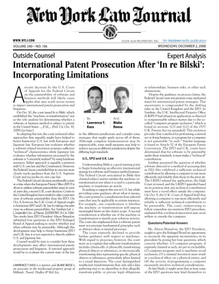 A
recent decision by the U.S. Court
of Appeals for the Federal Circuit
on the patentability of software and
business methods will likely cause
ripples that may reach across oceans
to impact international patent prosecution and
litigation.
On Oct. 30, the court issued In re Bilski, which
established the “machine-or-transformation” test
as the sole analysis for determining whether a
software or business method is subject to patent
in the United States. —F.3d— (Fed. Cir. Oct. 30,
2008) (en banc).
In adopting this test, the court eschewed other
approaches that arguably might have helped to
better harmonize U.S. law with European and
Japanese law. European law evaluates whether
a software-related invention possesses sufficient
“technical” characteristics while Japanese law
evaluates whether information processed by the
software is “concretely realized” by using hardware
resources. Either approach is arguably consistent
withU.S.caselawandtheConstitution.However,
theFederalCircuitconcludedthatitsowntestmore
closely tracks guidance from the U.S. Supreme
Court and reconciles its own case law.
TheFederalCircuit’sdecisionincidentallycomes
atatimewhentheEuropeanPatentOffice(EPO)is
abouttoaddresssoftwarepatentabilityissuesinview
of,interalia,arecentU.K.courtdecision.Courtsin
theUnitedKingdomhavetendedtotakeanarrower
view of software patentability than the EPO. On
Oct. 8, however, the U.K. Court of Appeal sought
toharmonizeEPOandU.K.lawbytakingabroader
view on software patentability. SeeSymbian Ltd. v.
ComptrollerGen.ofPatents,[2008]EWCACiv1066.
Two weeks later, EPO President Alison Brimelow
submitted four questions to the EPO Enlarged
Board of Appeal seeking to resolve whether and
when software may be patentable. Although this
development may help to better harmonize EPO
and U.K. law, it is not expected to directly address
U.S. and Japanese law.
Counsel would be wise to consider how these
developments may affect international patent
prosecution and litigation. A rational approach
would be to evaluate the current state of the law
in the different jurisdictions and consider some
strategies that might apply across all of them.
Although complete harmonization may be
impracticable, some small measures may help to
achievesuccessindifferentjurisdictionsdespitethe
differing legal standards.
U.S., EPO and U.K. Law
Understanding Bilski is a good starting point
to begin formulating an effective international
strategy for software and business method patents.
The Federal Circuit articulated in Bilski that
claimed subject matter satisfies the machine-or-
transformation test when it is tied to a particular
machine or transforms an article.
In seeking to support this test in U.S. law while
providing some guidance about what it means,
the court pointed to considerations from selected
cases that may be applicable in certain instances.
For example, one consideration is whether
the machine or transformation will impose
meaningful limits on the claim’s scope. A second
consideration is whether use of the machine or
transformation is merely post-solution activity.
The court also emphasized that a software patent
must not preempt fundamental principles such
as abstract ideas or mental processes.
The court expressly declined to provide
further guidance with respect to machines.
With regard to processes, however, the court
went on to explain that sufficient transformation
includes chemically or physically transforming
physical objects or substances, or electronically
transforming data representing specific physical
objects or substances, particularly when limited
to a visual depiction. The court distinguished
insufficient transformations that only add a data
gathering step to an algorithm or that allegedly
transform public or private legal obligations
or relationships, business risks, or other such
abstractions.
Despite the guidance on process claims, the
Federal Circuit’s new test presents some uncharted
water for international patent strategies. This
uncertainty is compounded by the shifting
tides in the United Kingdom and the EPO. In
Symbian, the U.K. Intellectual Property Office
(UKIPO) had refused an application as directed
to nonpatentable subject matter due to the so-
called “computer program exclusion,” which is
found in sections 1(1) and 1(2) of the 1977
U.K. Patents Act (as amended). This exclusion
provides that a method for performing a mental
act or doing business, or a program for a computer
is not patentable “as such.” Similar language
is found in Article 52 of the European Patent
Convention. The EPO and U.K. courts have
determined that for software to be patentable
under these standards, it must make a “technical”
contribution.
Symbian presented the question of whether
software directed to a method of accessing data
in DLL files exhibited a sufficient technical
contribution by allowing a computer to run more
efficiently and reliably than those in the prior art.
The UKIPO refused the application, the High
Court reversed, and the UKIPO appealed based
on its position that any technical contribution
must have a novel effect outside the computer.
On Oct. 8, the U.K. Court of Appeal held that
allowing a computer to run more efficiently and
reliably is sufficient technical contribution to
be patentable. The court, endeavoring to
follow somewhat-inconsistent EPO precedent,
explained that a technical innovation may occur
within or outside the computer.
Questions/Potential Answers
Ms. Alison Brimelow, the EPO President,
sought to give the Enlarged Board an opportunity
to reconcile the apparent inconsistency in its
precedent by posing her four questions, which
concern whether: (1) computer programs, if
expressly claimed as such, are per se excludable;
(2) computer programs tied to machines avoid
exclusion; (3) a claimed invention must result
in a technical effect on a physical entity; and
(4) the activity of programming a computer
necessarily involves technical considerations.
At first blush, it might seem that at least some
of the EPO questions may lend themselves to
SERV
ING THE BE
NCH
AND
BAR SINCE 1
888
Volume 240—NO. 106 Wednesday, December 2, 2008
International Patent Prosecution After ‘In re Bilski’:
Incorporating Limitations
Outside Counsel Expert Analysis
LAWRENCE T. KASS is a partner and BLAKE REESE is
an associate in the intellectual property group of
Milbank, Tweed, Hadley & McCloy.
©2008 ALM Properties, Inc.www.NYLJ.com
By
Lawrence T.
Kass
And
Blake
Reese
 