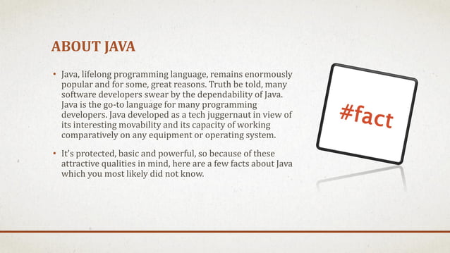 10 facts about java programming language | PPT