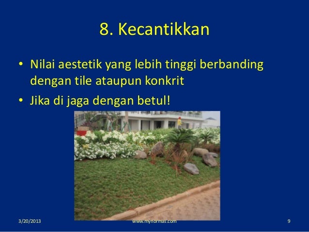 10 faedah rumput padang ataupun halaman.