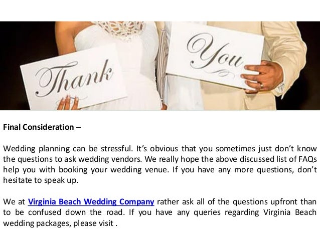 10 Faqs To Ask Before Booking A Virginia Beach Wedding Venue