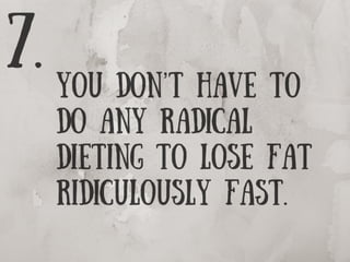 10 Fat Loss Commandments 