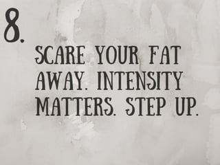 10 Fat Loss Commandments 