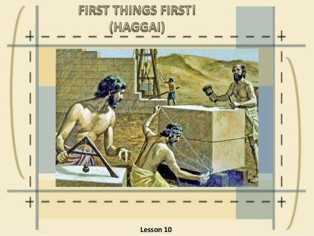 10 first things first