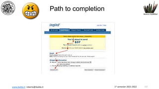 1st semester 2021-2022
www.dadda.it roberto@dadda.it
Path to completion
122
 