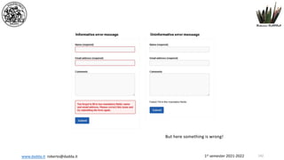 1st semester 2021-2022
www.dadda.it roberto@dadda.it
But here something is wrong!
142
 