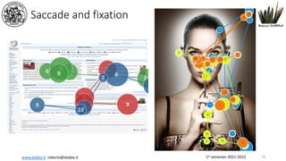 1st semester 2021-2022
www.dadda.it roberto@dadda.it
Saccade and fixation
58
 