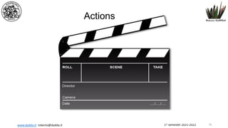 1st semester 2021-2022
www.dadda.it roberto@dadda.it
Actions
78
 