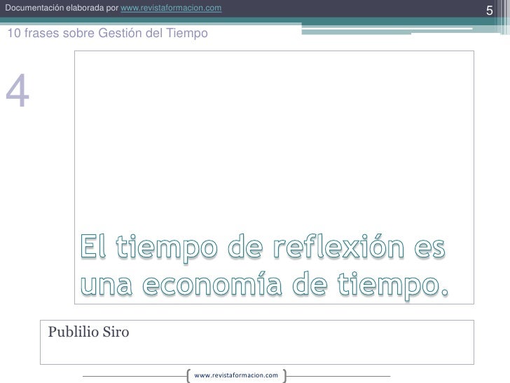 10 frases sobre gestion del tiempo