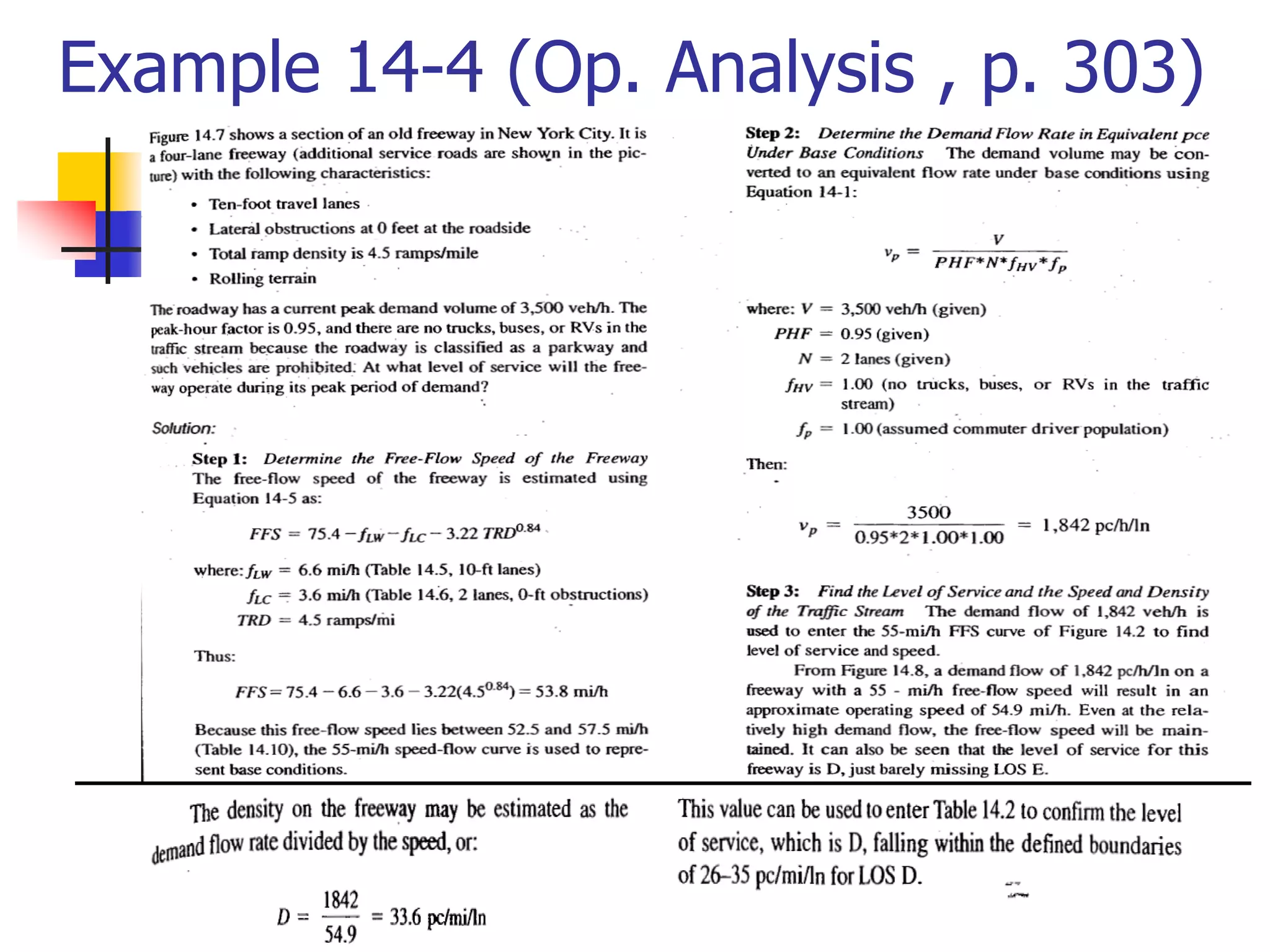 Example 14-4 (Op. Analysis , p. 303)
 