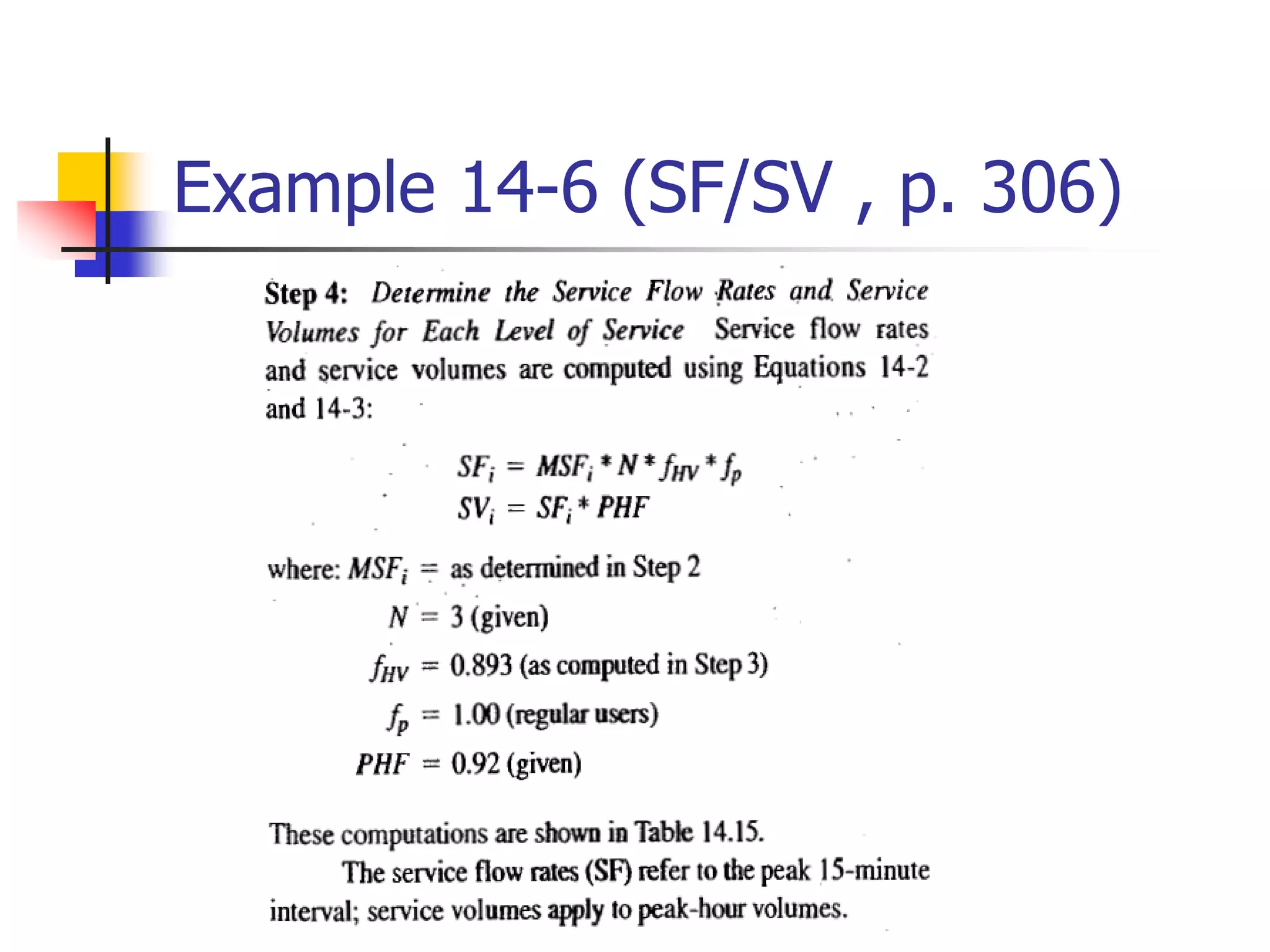 Example 14-6 (SF/SV , p. 306)
 