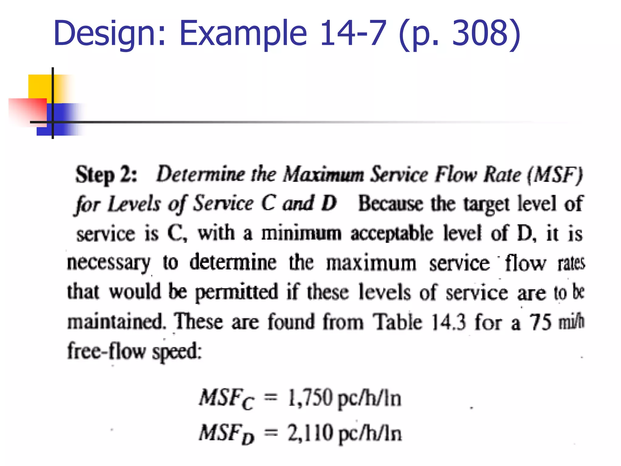 Design: Example 14-7 (p. 308)
 