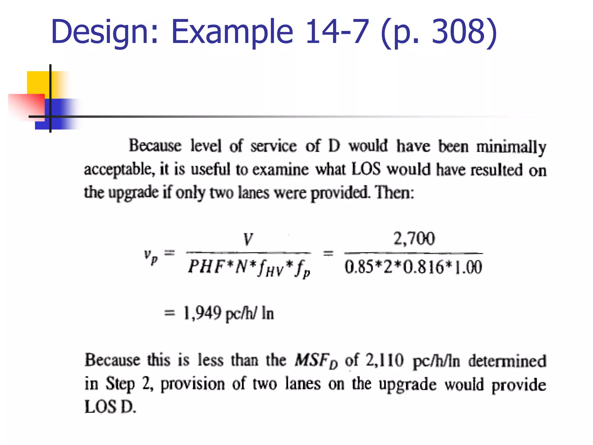 Design: Example 14-7 (p. 308)
 