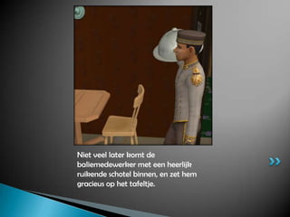 Niet veel later komt de baliemedewerker met een heerlijk ruikende schotel binnen, en zet hem gracieus op het tafeltje.