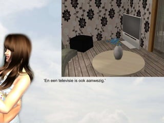 ‘ En een televisie is ook aanwezig.’ 