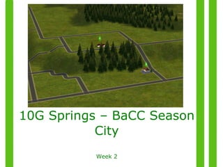 10G Springs – BaCC Season City Week 2 