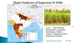 29
Areas: - Uttar Pradesh,
Maharashtra, Karnataka,
Tamil Nadu, Andhra
Pradesh, Telangana, Bihar,
Punjab and Haryana.
Mr. ßalkar
Friday, September 22, 2023
 