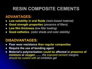 glass ionomer Metal Modified GIC Resin Modified GIC dental material PPT