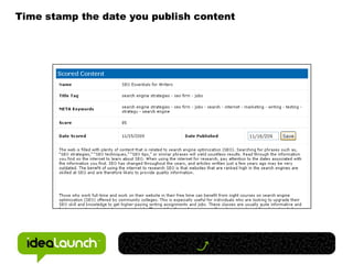 Create informational content that sells WITHOUT sellingInfo Content Speaking Events White Papers Webinars Podcasts Books Online CoursesWorkbooks Press Releases