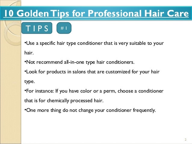 10 Golden Tips For Professional Hair Care