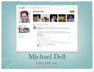 Michael Dell
  CEO, Dell, Inc.
  (c) 2011 - Stay N’ Alive Productions, LLC


                                             ...