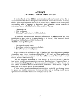 10 gps based location based services | PDF