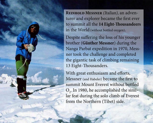 10 Greatest Mountaineers in the World