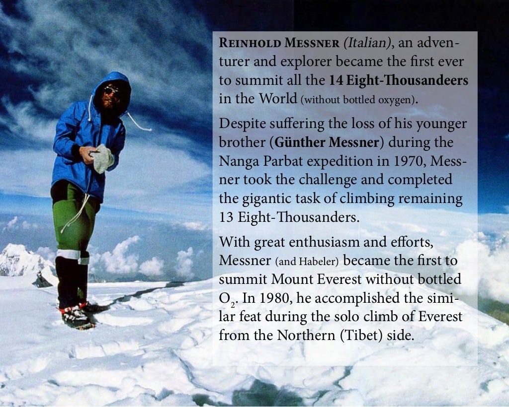 10 Greatest Mountaineers in the World