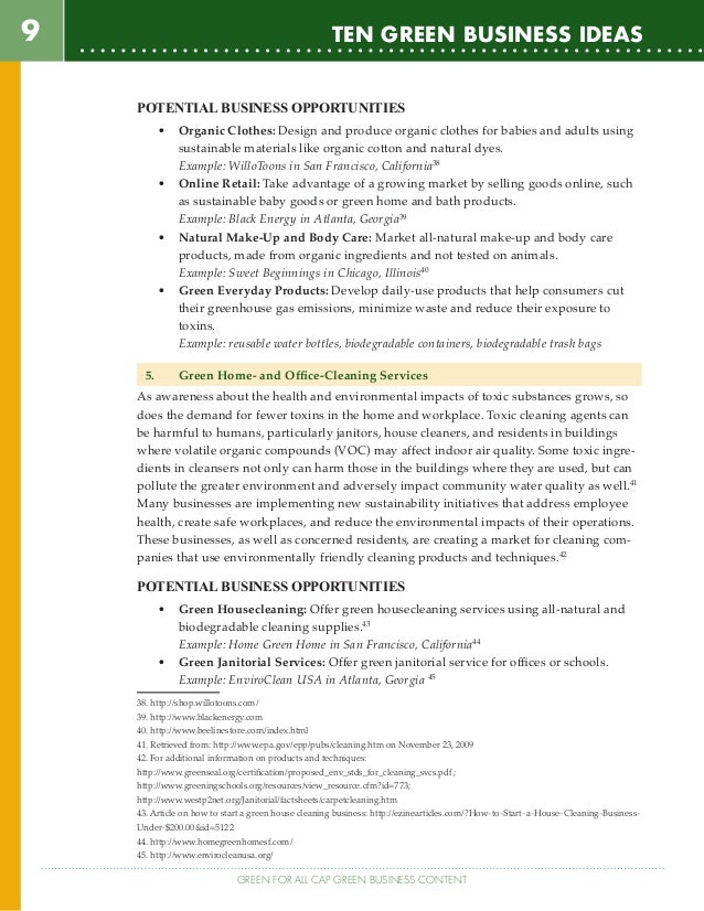 10 green business ideas