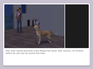 Voor haar eerste promotie moet Medea het bevel blijf kennen, en Kristian oefent de rest van de avond met haar.