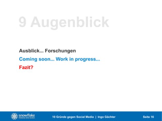 10 Gruende gegen Social Media   short