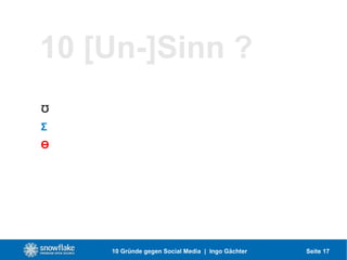 10 Gruende gegen Social Media   short