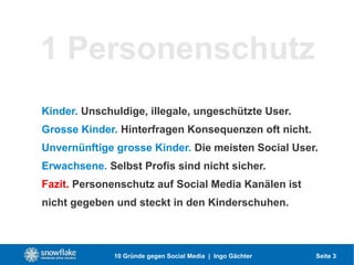 10 Gruende gegen Social Media   short