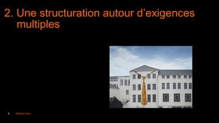 6 Diffusion libre
2. Une structuration autour d’exigences
multiples
 