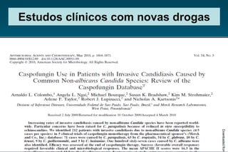 Estudos clínicos com novas drogas  