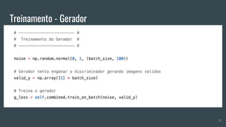 Treinamento - Gerador
17
 