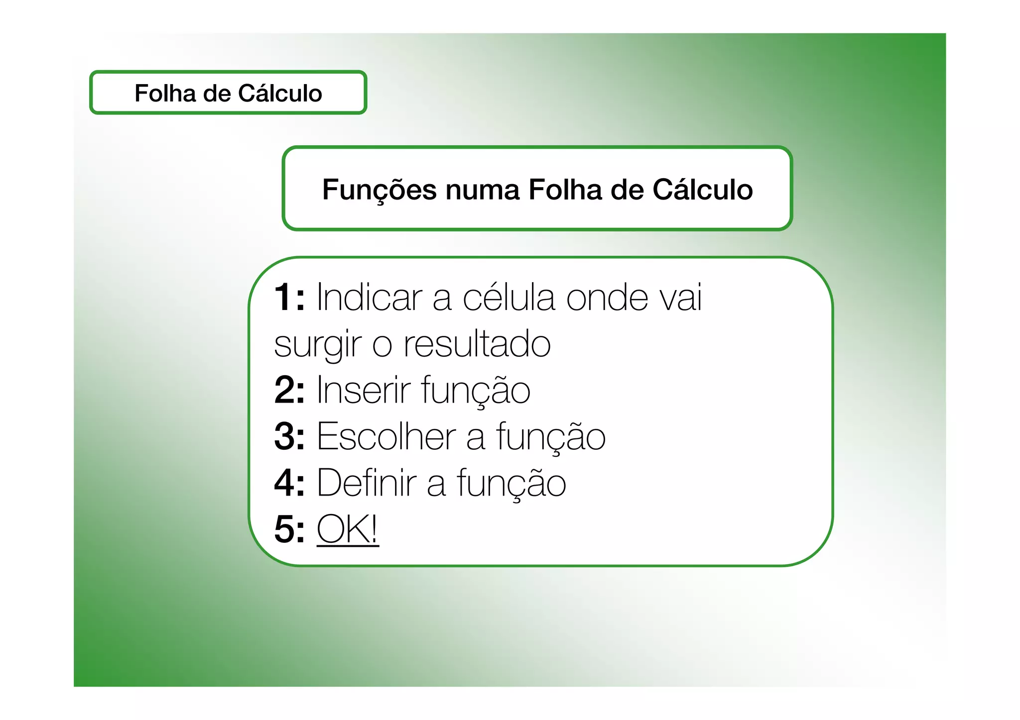 Funções e Cálculos