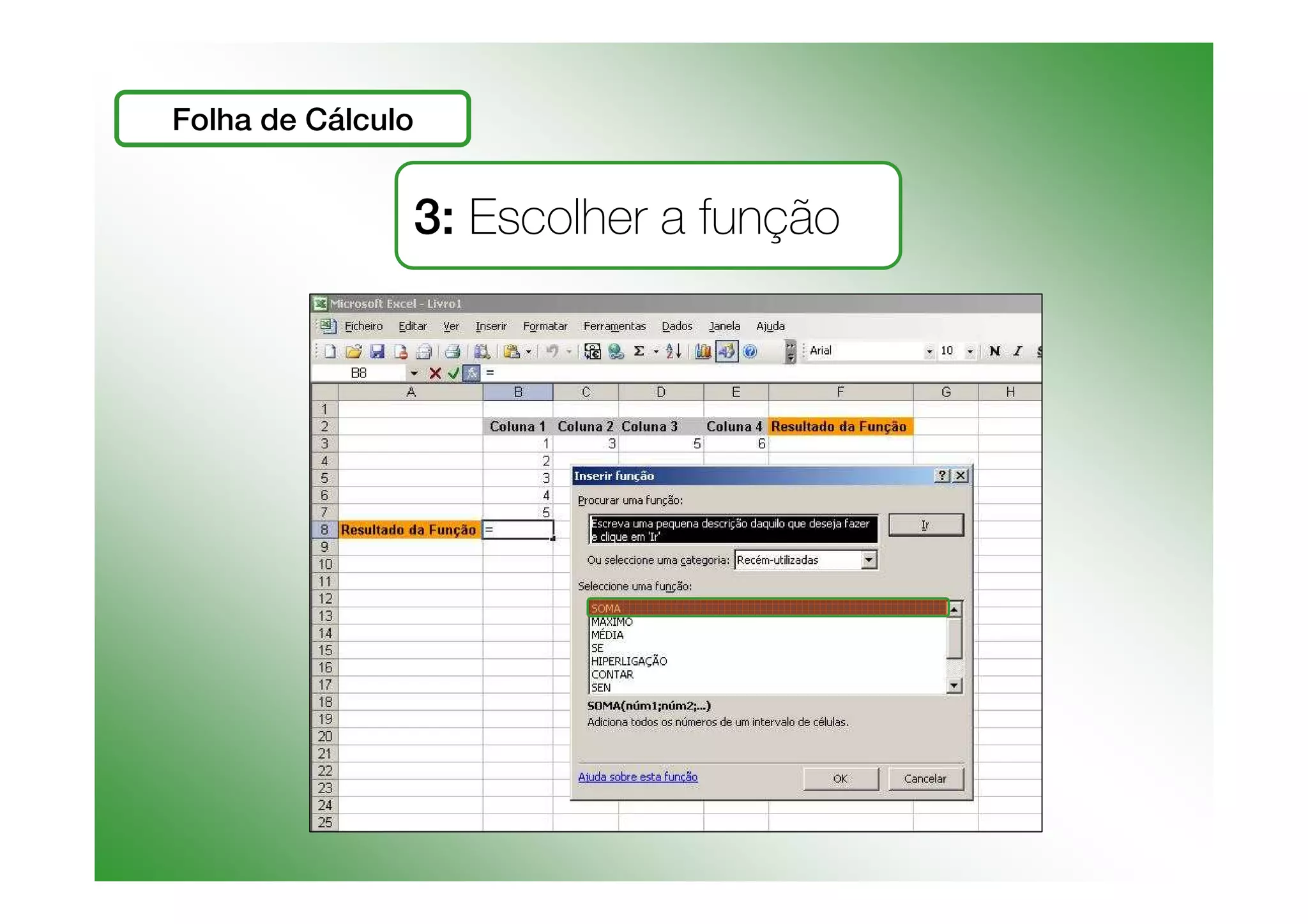 Funções e Cálculos