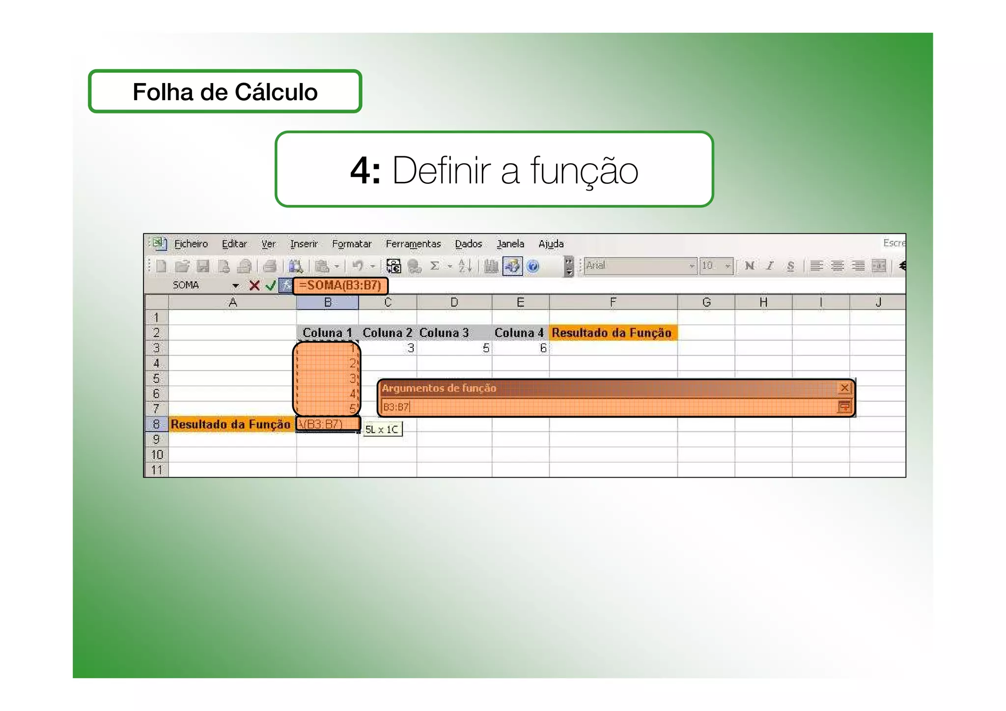 Funções e Cálculos