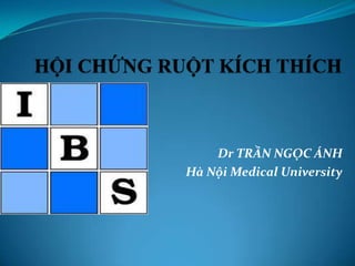 Dr TRẦN NGỌC ÁNH
Hà Nội Medical University
 