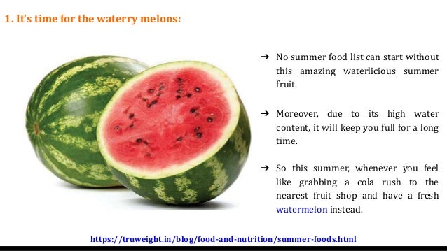 vacation food list