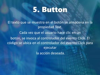 10 herramientas de visual basic | PPTX