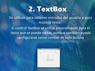 10 herramientas de visual basic | PPTX