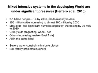 Adapting livestock systems to climate change