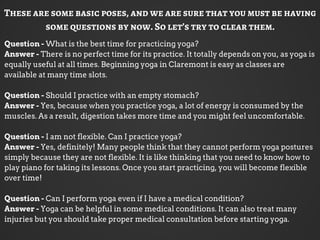 Question - What is the best time for practicing yoga?
Answer - There is no perfect time for its practice. It totally depen...
