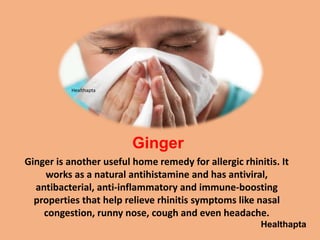 Home remedies 2024 for nose allergy