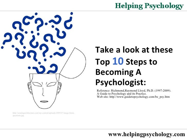 10 HowTo’s to a Psychologist