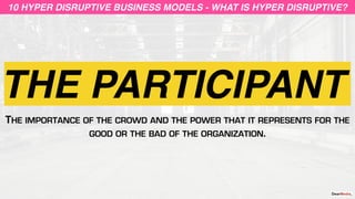 THE PARTICIPANT
10 HYPER DISRUPTIVE BUSINESS MODELS10 HYPER DISRUPTIVE BUSINESS MODELS - WHAT IS HYPER DISRUPTIVE?
THE IMP...