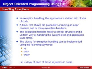 10 iec t1_s1_oo_ps_session_14 | PPT